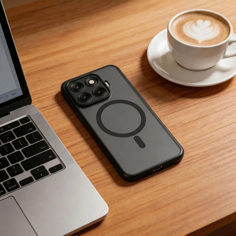 Techprotect Xiaomi 17T Magmat MagSafe dėklas, juoda, 5 nuotrauka